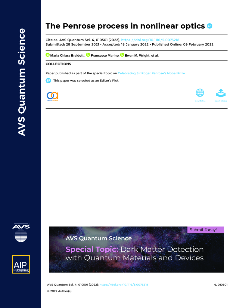 The Penrose process in nonlinear optics