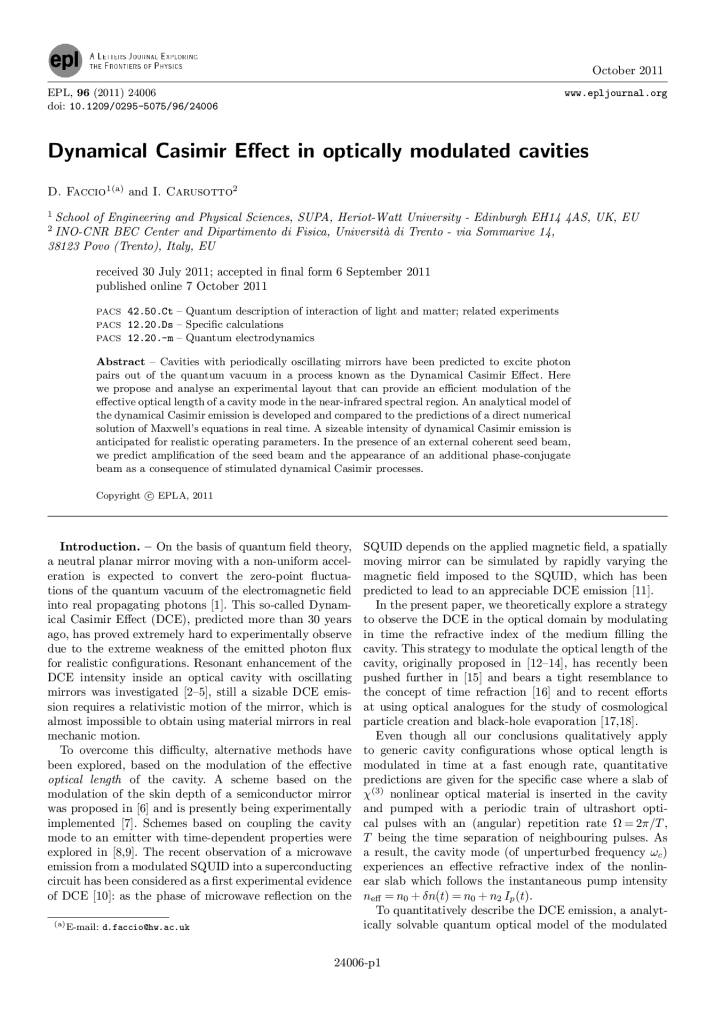 Dynamical Casimir Effect in Optically Modulated Cavities