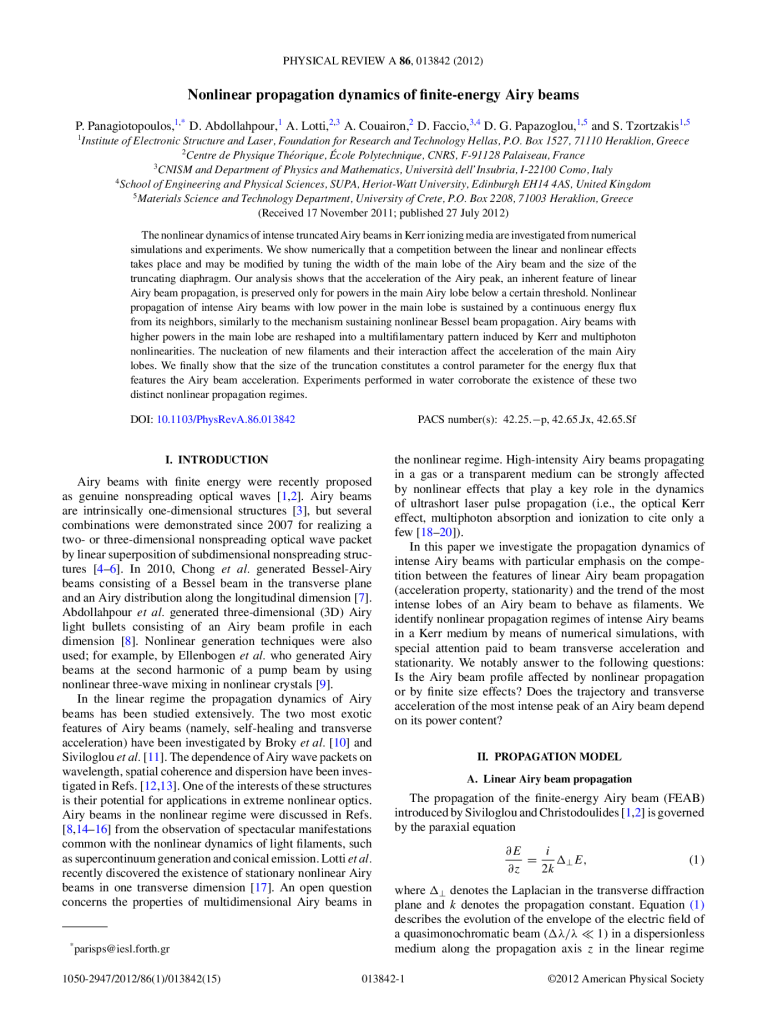 Nonlinear propagation dynamics of finite-energy Airy beams