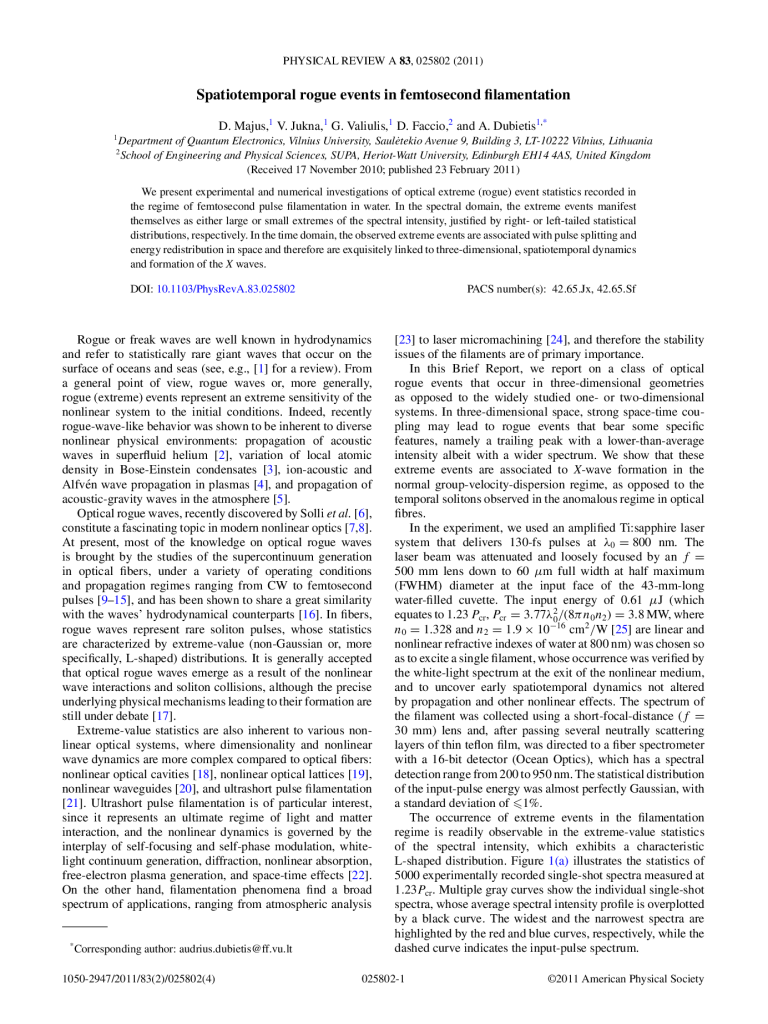Spatiotemporal rogue events in femtosecond filamentation