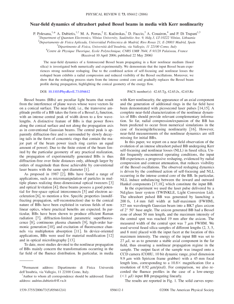 Near-field dynamics of ultrashort pulsed Bessel beams in media with Kerr nonlinearity