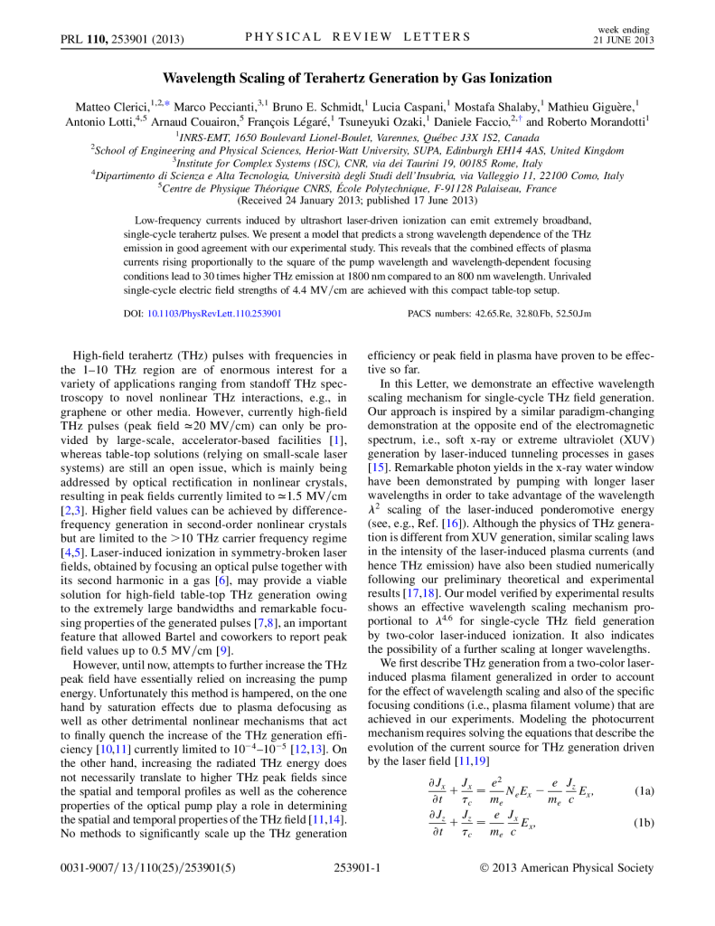 Scaling mechanism for efficient wavelength conversion in laser plasmas