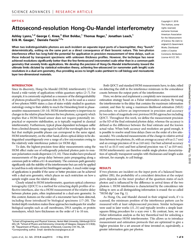 Attosecond-Resolution Hong-Ou-Mandel Interferometry