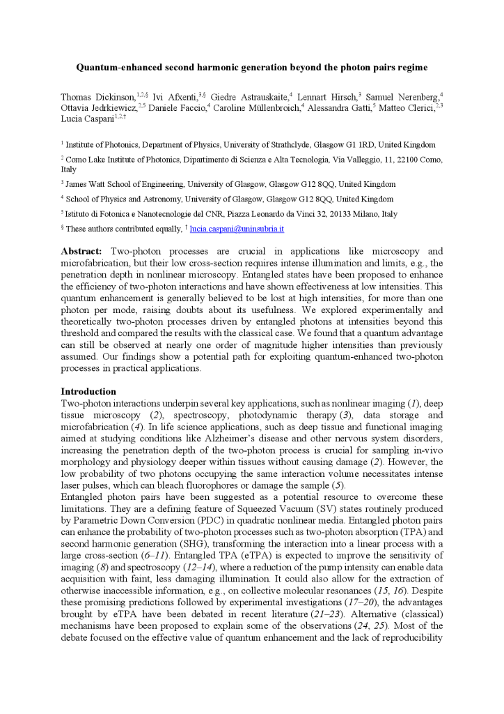 Quantum-enhanced second harmonic generation beyond the photon pairs regime