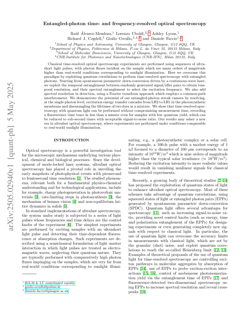 Entangled-photon time- and frequency-resolved optical spectroscopy